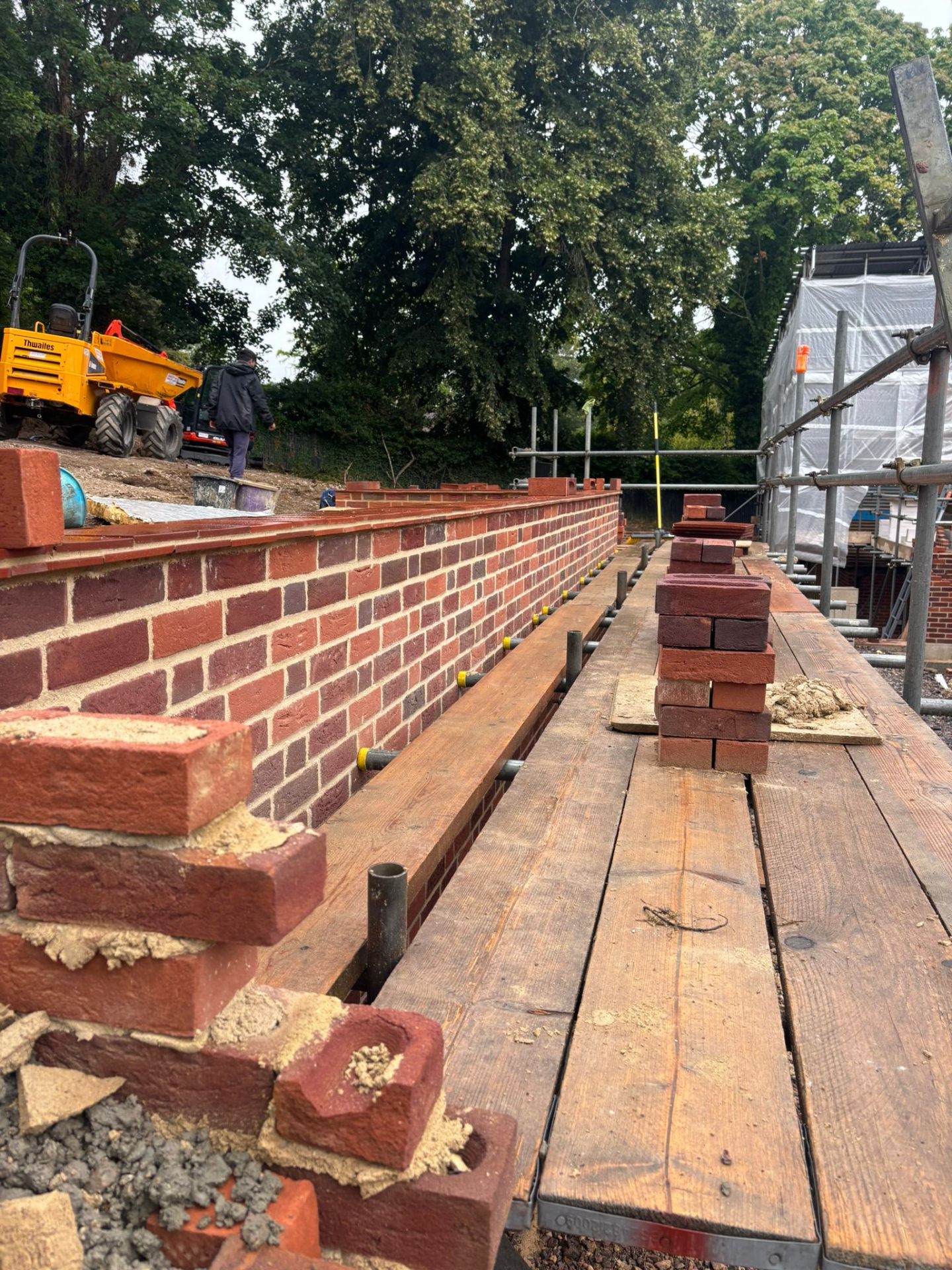 Curved Brick Wall